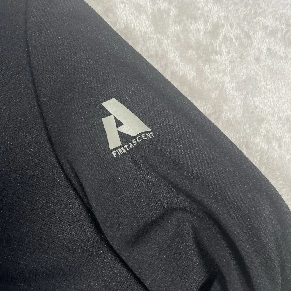 Eddie Bauer First Ascent 1/4 Zip Fleece‎ Pullover Jacket Mens L Black